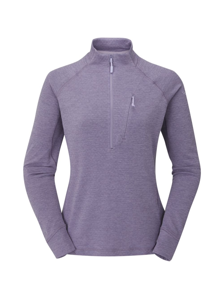 Rab Nexus Pull On Women's Purple Sage QFF-75-PSG fleeces en truien online bestellen bij Kathmandu Outdoor & Travel