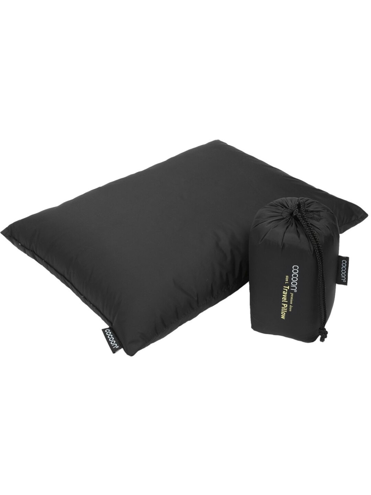 Cocoon Travel Down Pillow Large Charcoal CDP3 slaapzakken online bestellen bij Kathmandu Outdoor & Travel