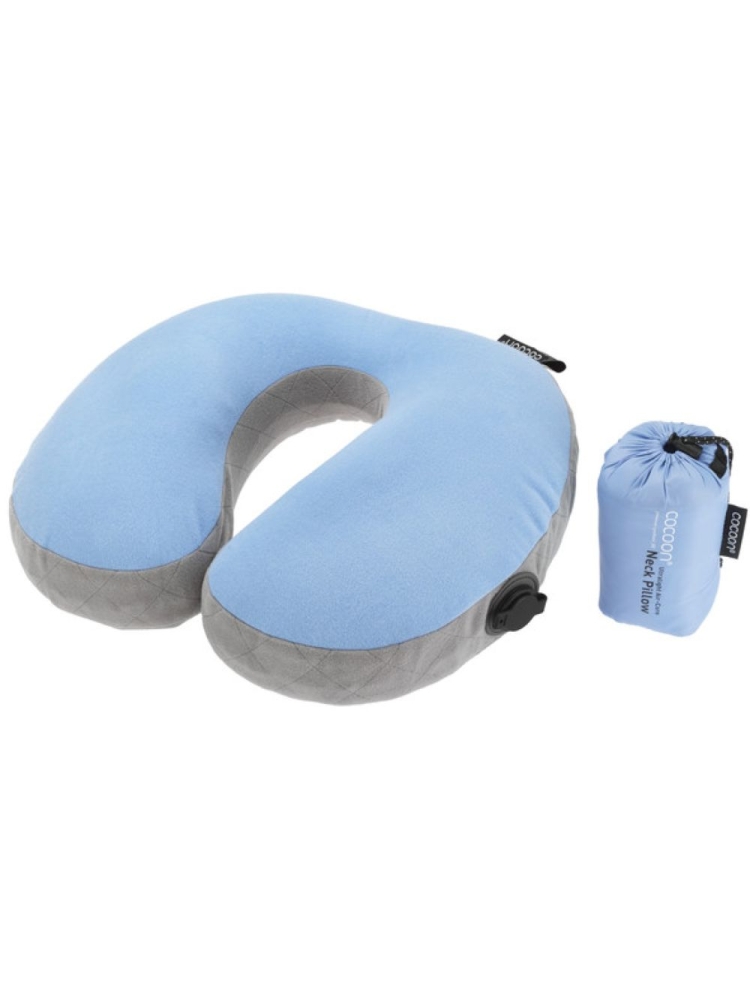 Cocoon Cocoon Air Core U-Shaped Neck Pillow CUACP3UL1E reisaccessoires Cocoon Air Core U-Shaped Neck Pillow Light Blue CUACP3UL1E reisaccessoires online bestellen bij Kathmandu Outdoor & Travel