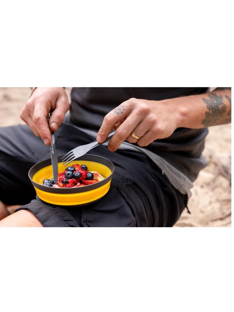 Sea to Summit Frontier UL Collapsible Bowl - M Sulphur Yellow ACK038011-050901 koken online bestellen bij Kathmandu Outdoor & Travel