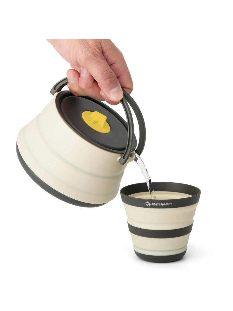 Sea to Summit Frontier UL Collapsible Kettle - 1,1L Bone White ACK025011-381001 koken online bestellen bij Kathmandu Outdoor & Travel