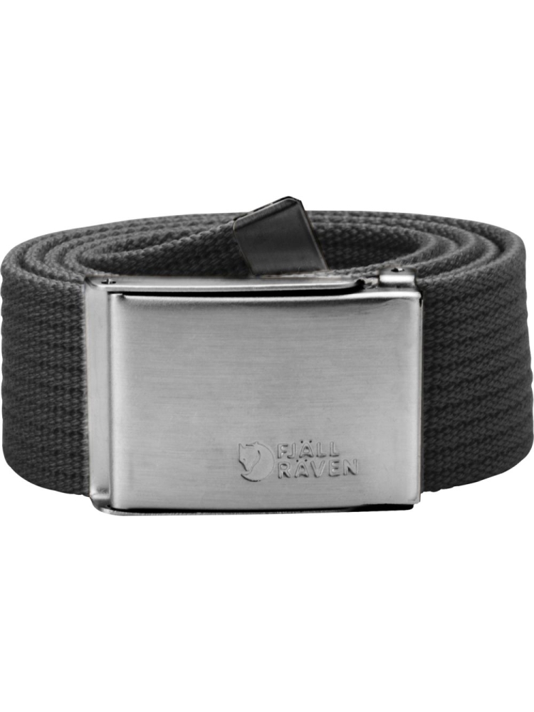 Fjällräven Canvas Belt Dark Grey 77029-030 kleding accessoires online bestellen bij Kathmandu Outdoor & Travel
