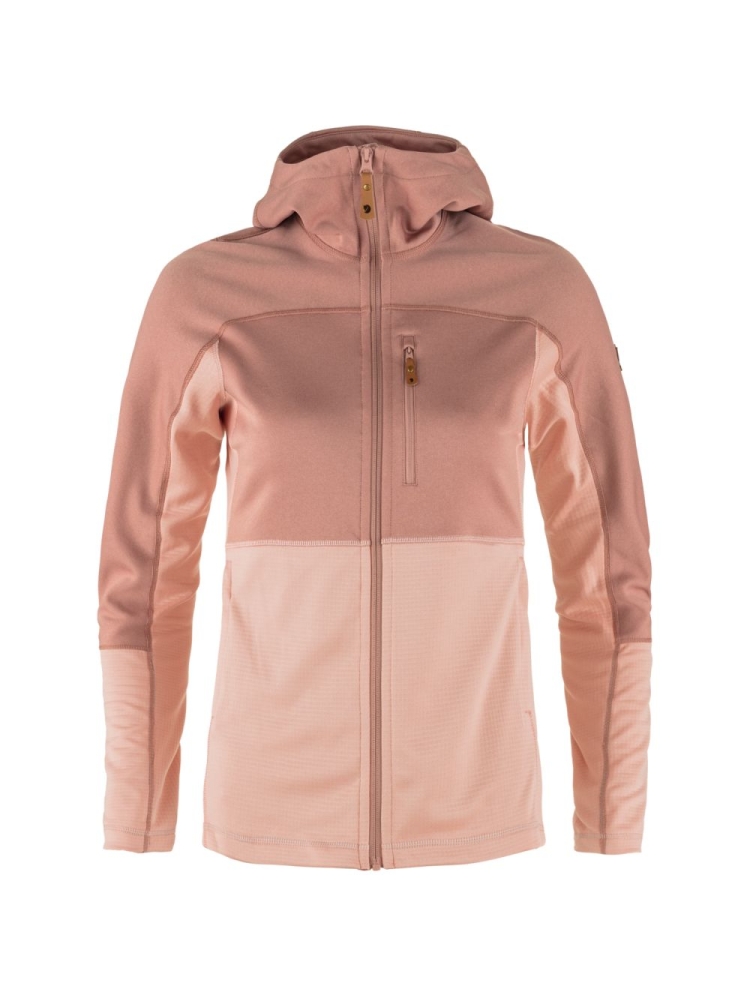 Fjällräven Abisko Trail Fleece Women's Chalk Rose-Dusty Rose 89589-302-300 fleeces en truien online bestellen bij Kathmandu Outdoor & Travel