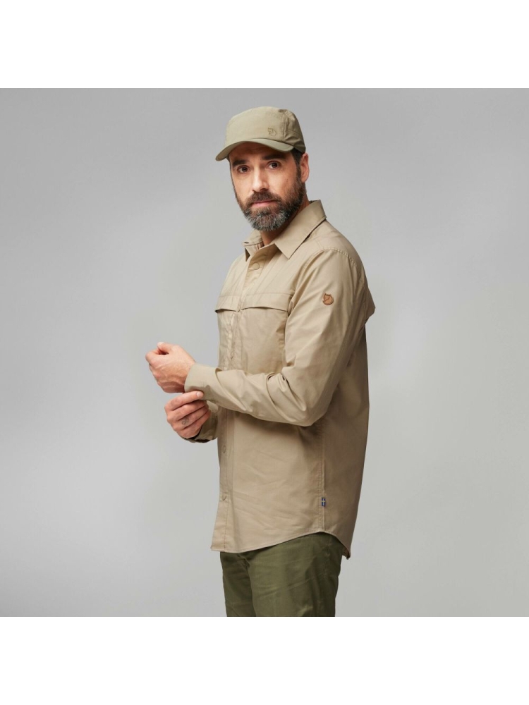 Fjällräven Abisko Trail Shirt Long Sleeve Fossil 12600194-118 shirts en tops online bestellen bij Kathmandu Outdoor & Travel