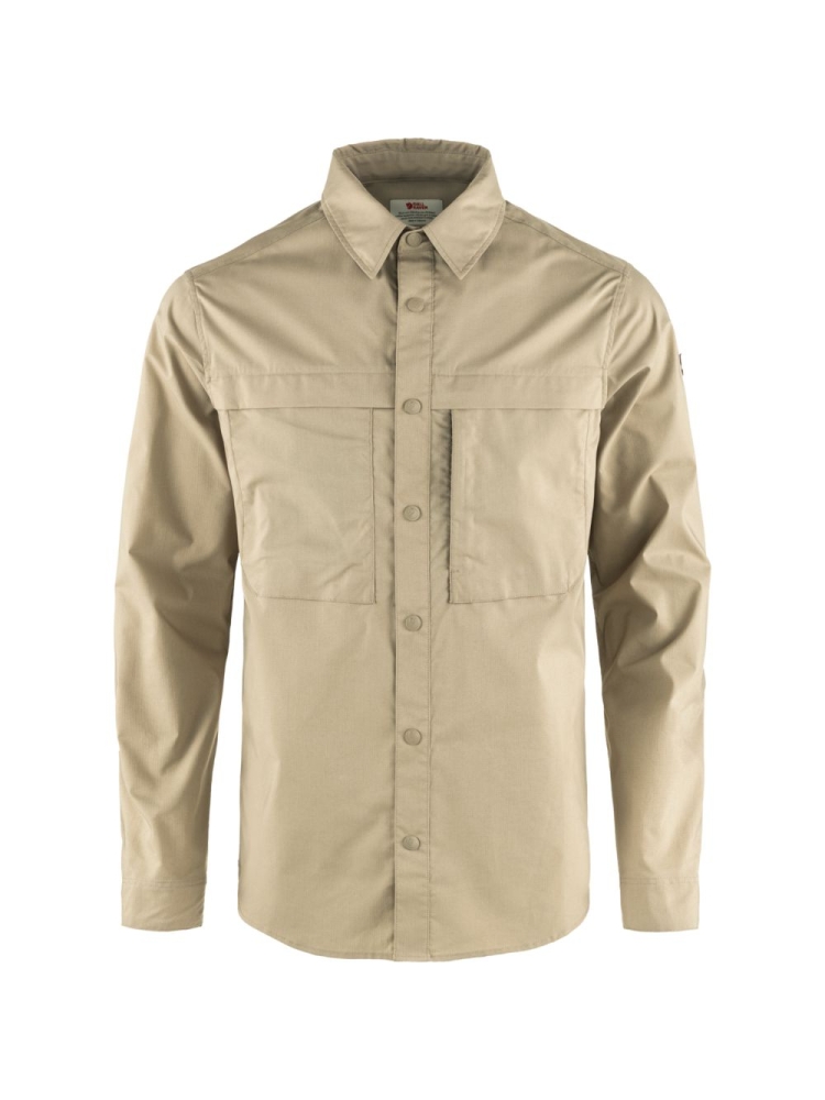 Fjällräven Abisko Trail Shirt Long Sleeve Fossil 12600194-118 shirts en tops online bestellen bij Kathmandu Outdoor & Travel
