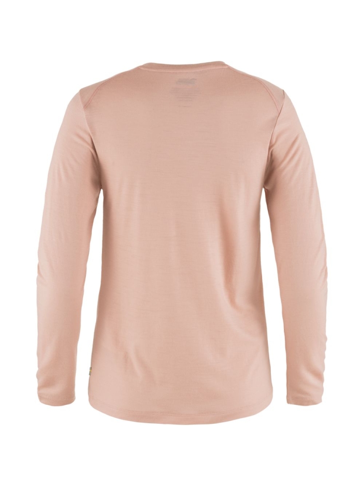 Fjällräven Abisko Wool Long Sleeve Women's Chalk Rose 84102-302 shirts en tops online bestellen bij Kathmandu Outdoor & Travel