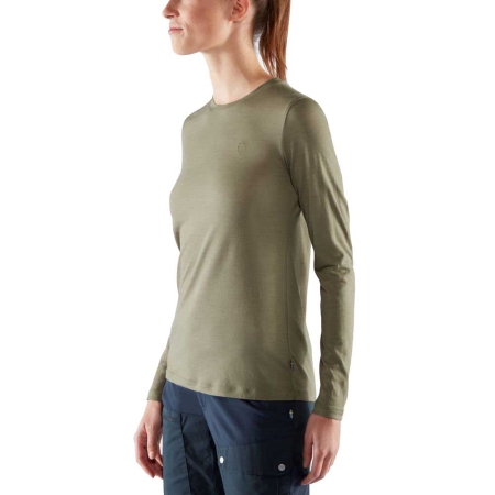 Fjällräven  Abisko Wool Long Sleeve Women's Patina Green