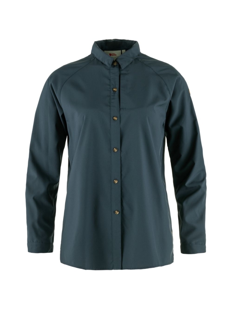 Fjällräven Abisko Hike Shirt Women's Navy 14600167-560 shirts en tops online bestellen bij Kathmandu Outdoor & Travel