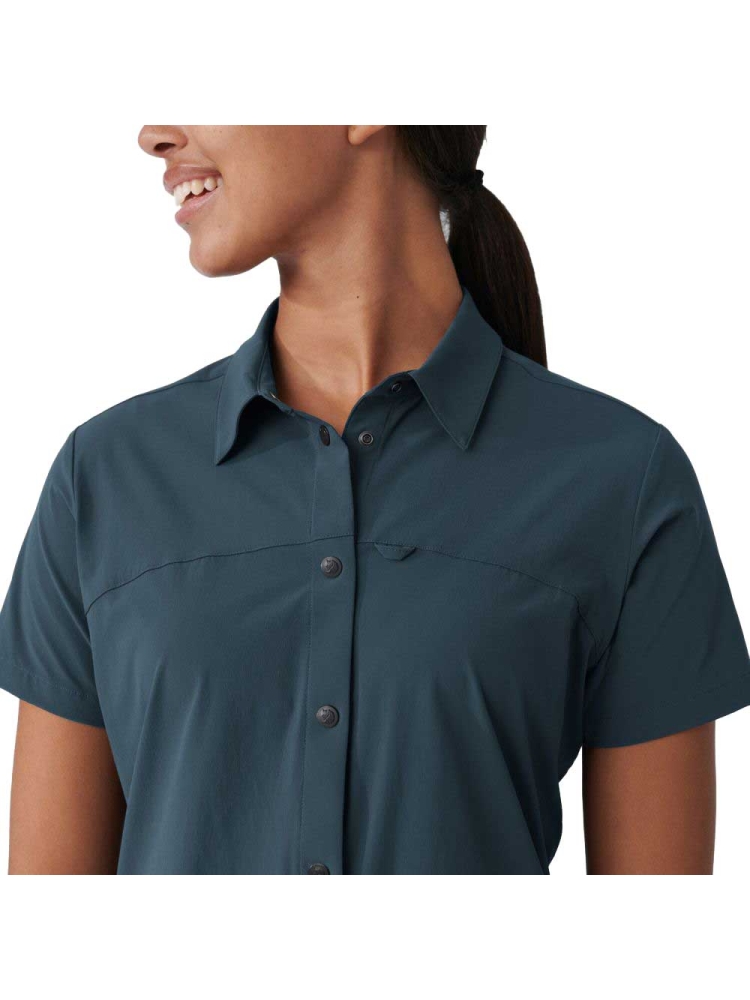 Fjällräven High Coast Lite Shirt Short Sleeve Women's Navy 87037-560 shirts en tops online bestellen bij Kathmandu Outdoor & Travel