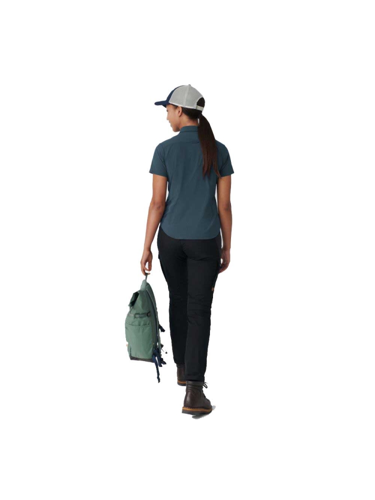 Fjällräven High Coast Lite Shirt Short Sleeve Women's Navy 87037-560 shirts en tops online bestellen bij Kathmandu Outdoor & Travel