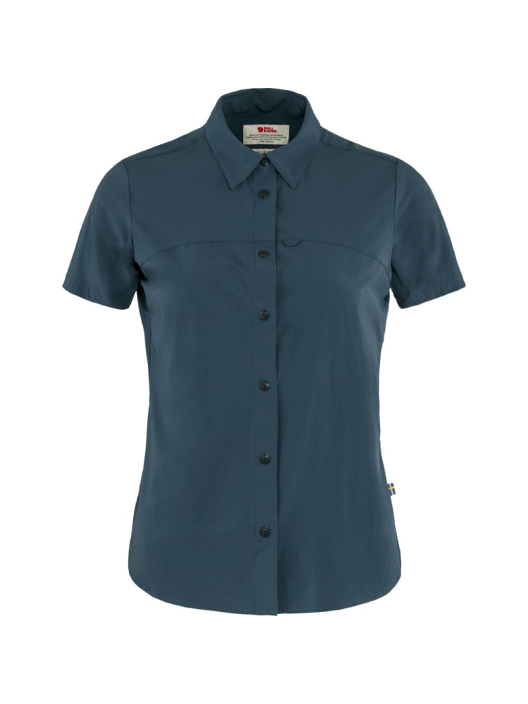 Fjällräven High Coast Lite Shirt Short Sleeve Women's Navy 87037-560 shirts en tops online bestellen bij Kathmandu Outdoor & Travel