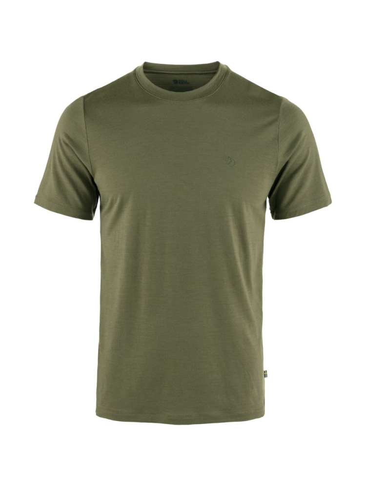 Fjällräven Abisko Wool Short Sleeve Laurel Green 87193-625 shirts en tops online bestellen bij Kathmandu Outdoor & Travel