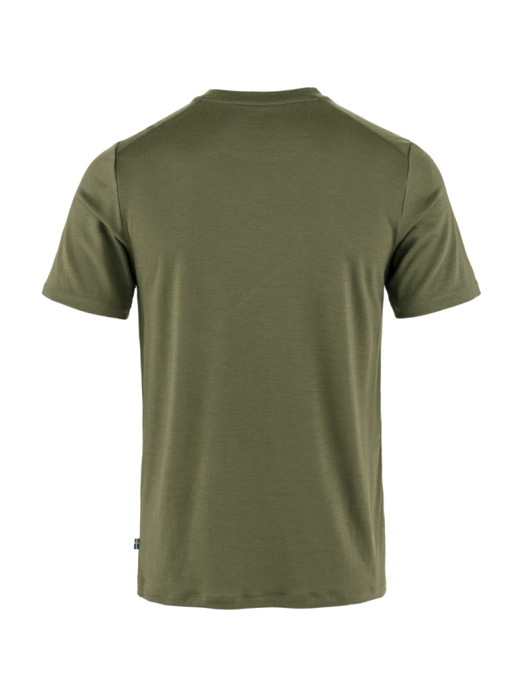 Fjällräven Abisko Wool Short Sleeve Laurel Green 87193-625 shirts en tops online bestellen bij Kathmandu Outdoor & Travel