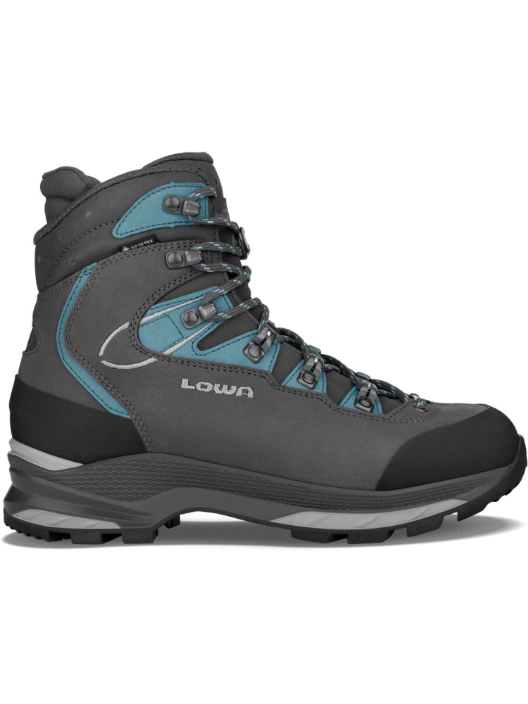 Lowa Mauria Evo GTX Ws Wide Anthracite-Turquoise LW220722-9768 wandelschoenen dames online bestellen bij Kathmandu Outdoor & Travel