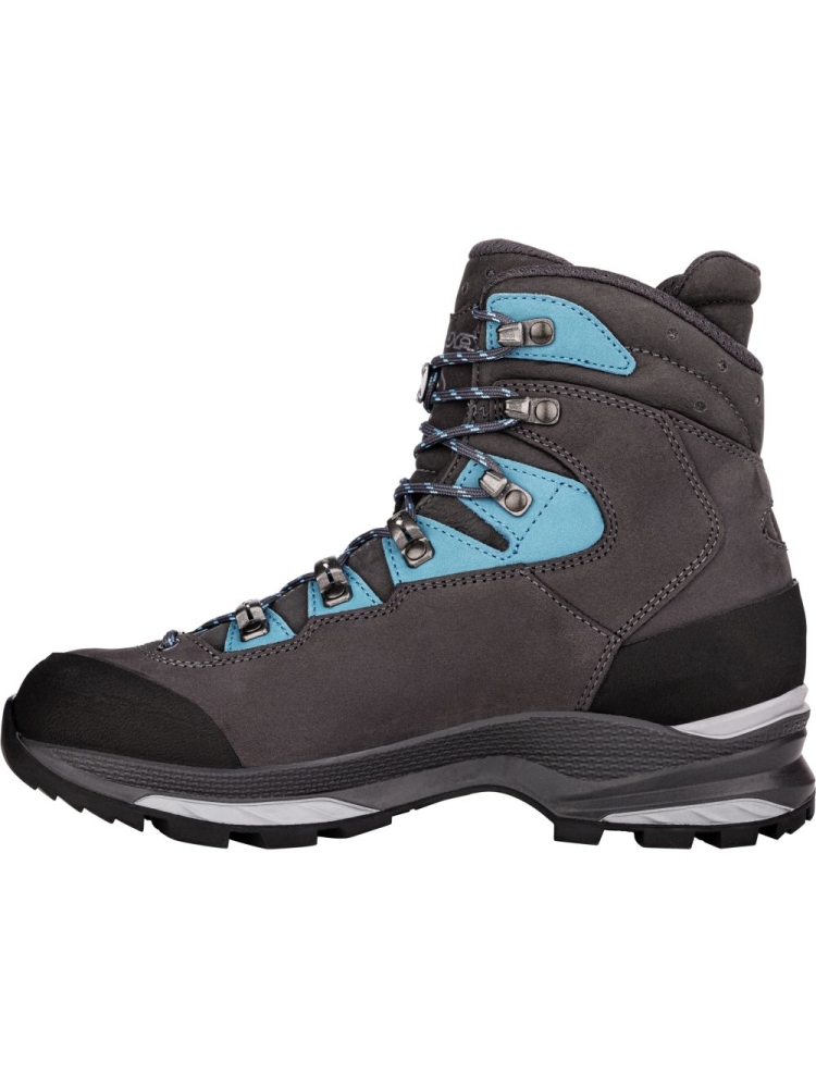 Lowa Mauria Evo GTX Ws Wide Anthracite-Turquoise LW220722-9768 wandelschoenen dames online bestellen bij Kathmandu Outdoor & Travel