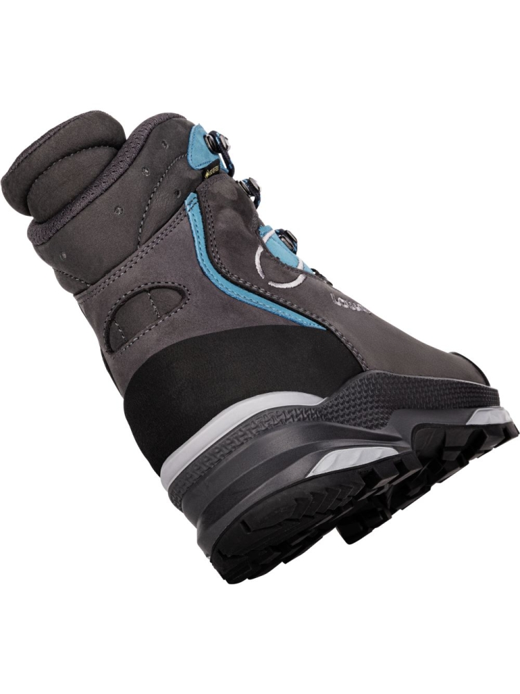 Lowa Mauria Evo GTX Ws Wide Anthracite-Turquoise LW220722-9768 wandelschoenen dames online bestellen bij Kathmandu Outdoor & Travel