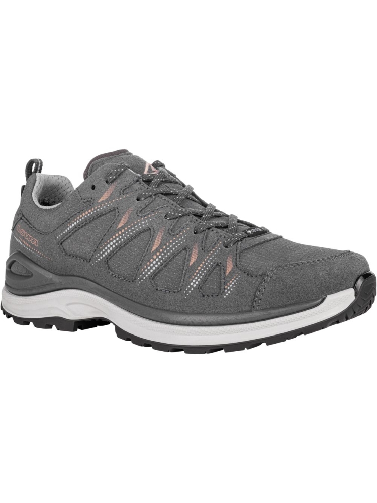 Lowa Innox Evo II GTX Women's Asphalt/Salmon LM321417-9322 wandelschoenen dames online bestellen bij Kathmandu Outdoor & Travel