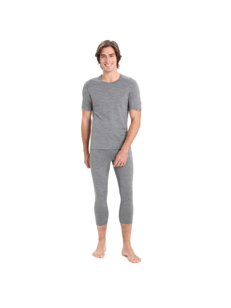 Icebreaker 200 Oasis Short Sleeve Crew Gritstone 104509-131 onderkleding/thermokleding online bestellen bij Kathmandu Outdoor & Travel
