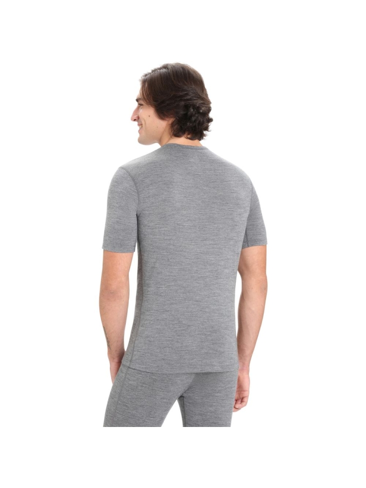 Icebreaker 200 Oasis Short Sleeve Crew Gritstone 104509-131 onderkleding/thermokleding online bestellen bij Kathmandu Outdoor & Travel