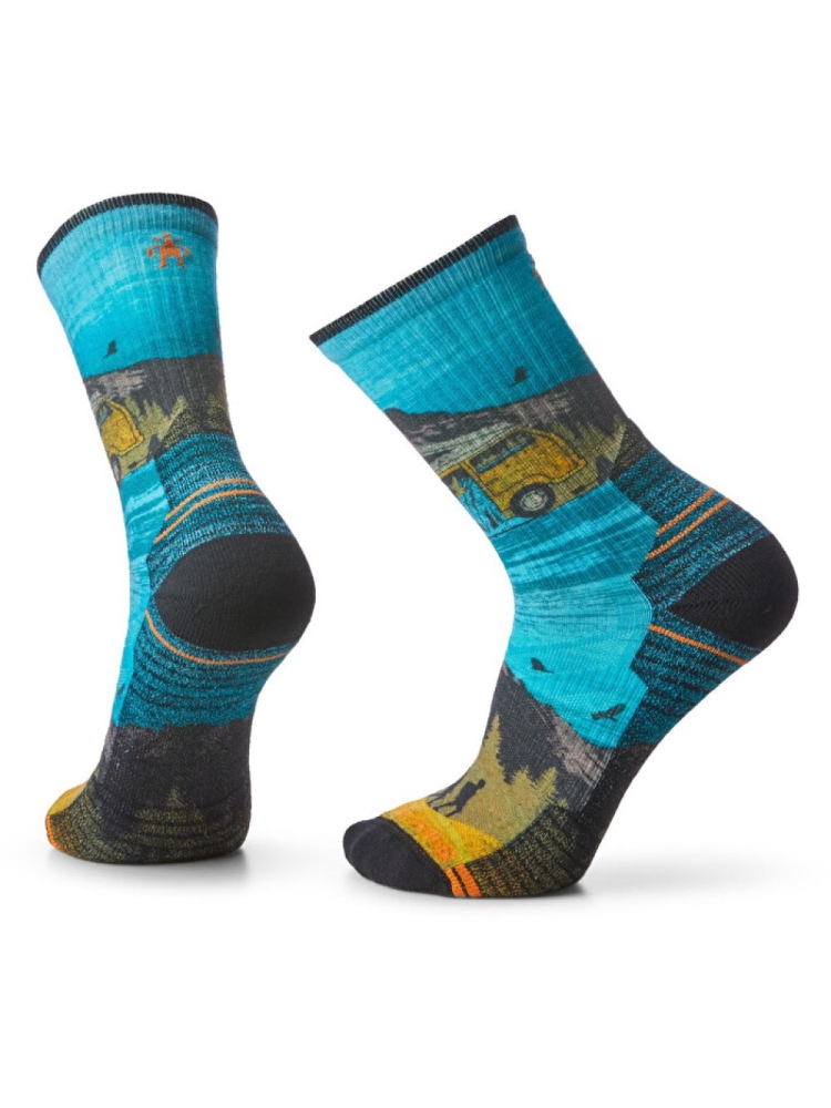 Smartwool Hike Light Cushion Great Excursion Print Multi Color SW0019871501 sokken online bestellen bij Kathmandu Outdoor & Travel