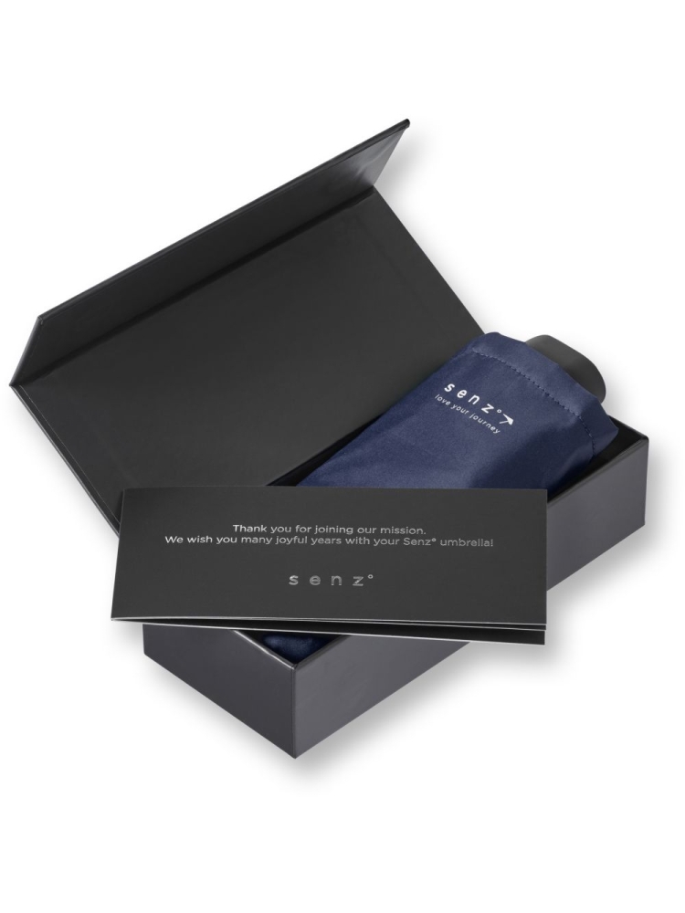 Senz Micro foldable storm umbrella Midnight Blue SZ 1010-0630 reisaccessoires online bestellen bij Kathmandu Outdoor & Travel