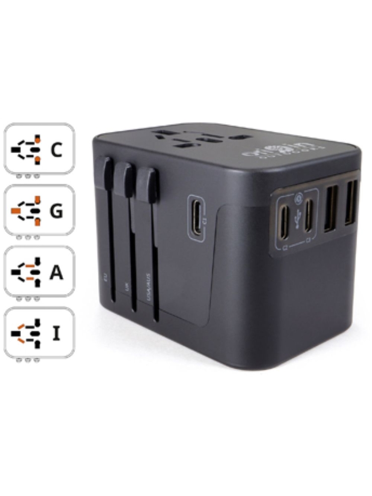 Origin Outdoor Universal Travel Adapter Black 100360 reisaccessoires online bestellen bij Kathmandu Outdoor & Travel