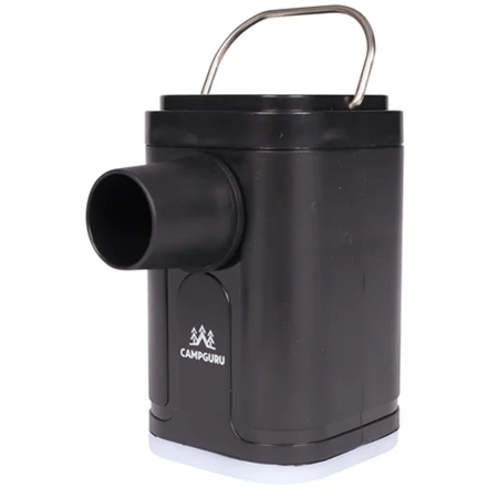 Camp Guru  Mini pump Crocq with lamp Zwart