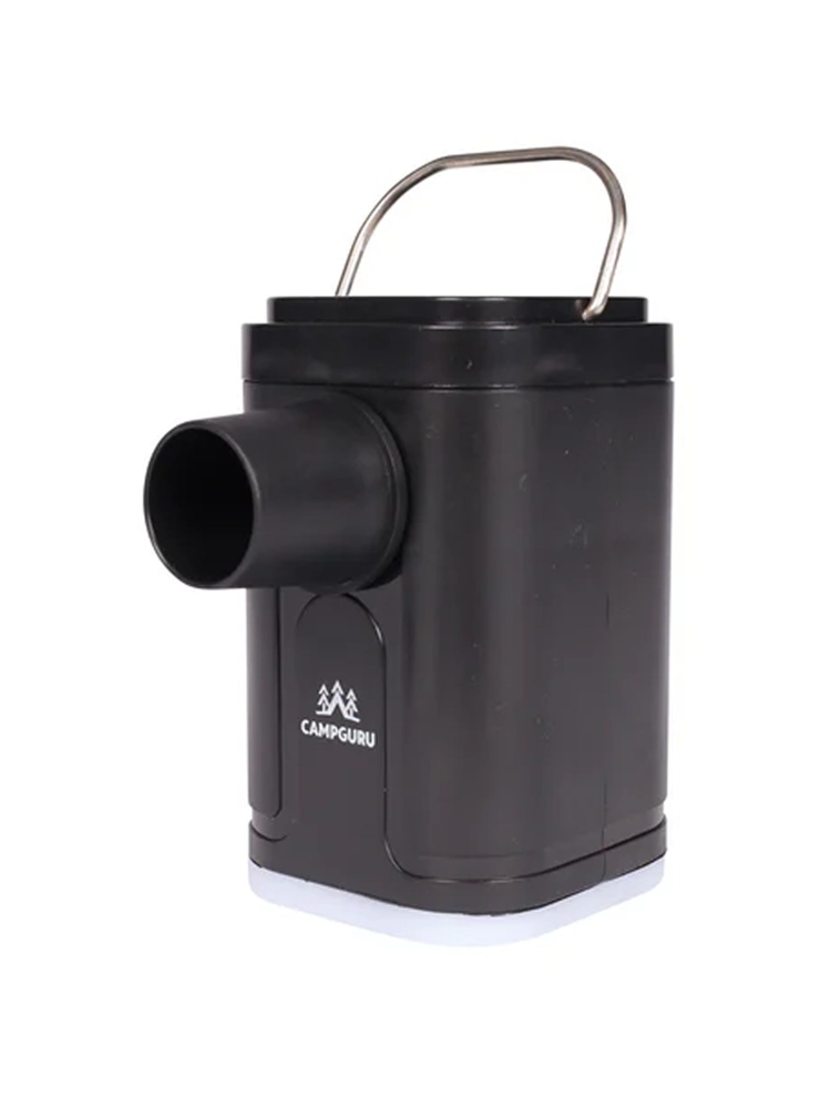 Camp Guru Mini pump Crocq with lamp Zwart CG111140 slaapmatjes online bestellen bij Kathmandu Outdoor & Travel