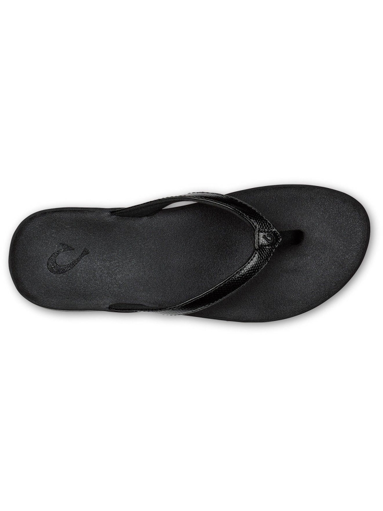 Olukai Puawe Women's Black / Black 20198-4040 slippers online bestellen bij Kathmandu Outdoor & Travel
