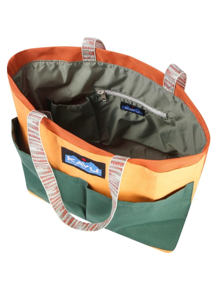 Kavu Kavu Twin Falls Tote 9339-RUSSV tassen Kavu Twin Falls Tote Russet Valley 9339-RUSSV tassen online bestellen bij Kathmandu Outdoor & Travel