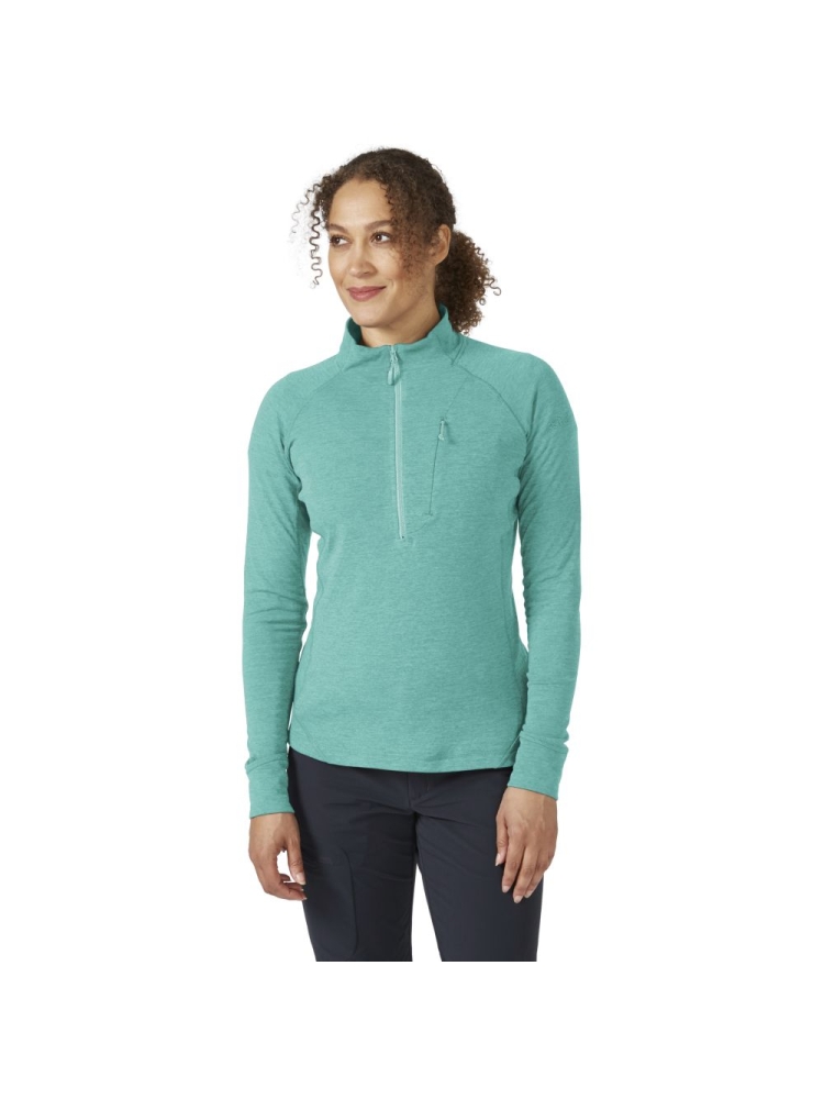 Rab Nexus Pull On Women's Glacier Blue QFF-75-GLB fleeces en truien online bestellen bij Kathmandu Outdoor & Travel