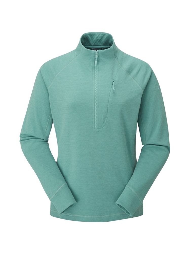 Rab Nexus Pull On Women's Glacier Blue QFF-75-GLB fleeces en truien online bestellen bij Kathmandu Outdoor & Travel