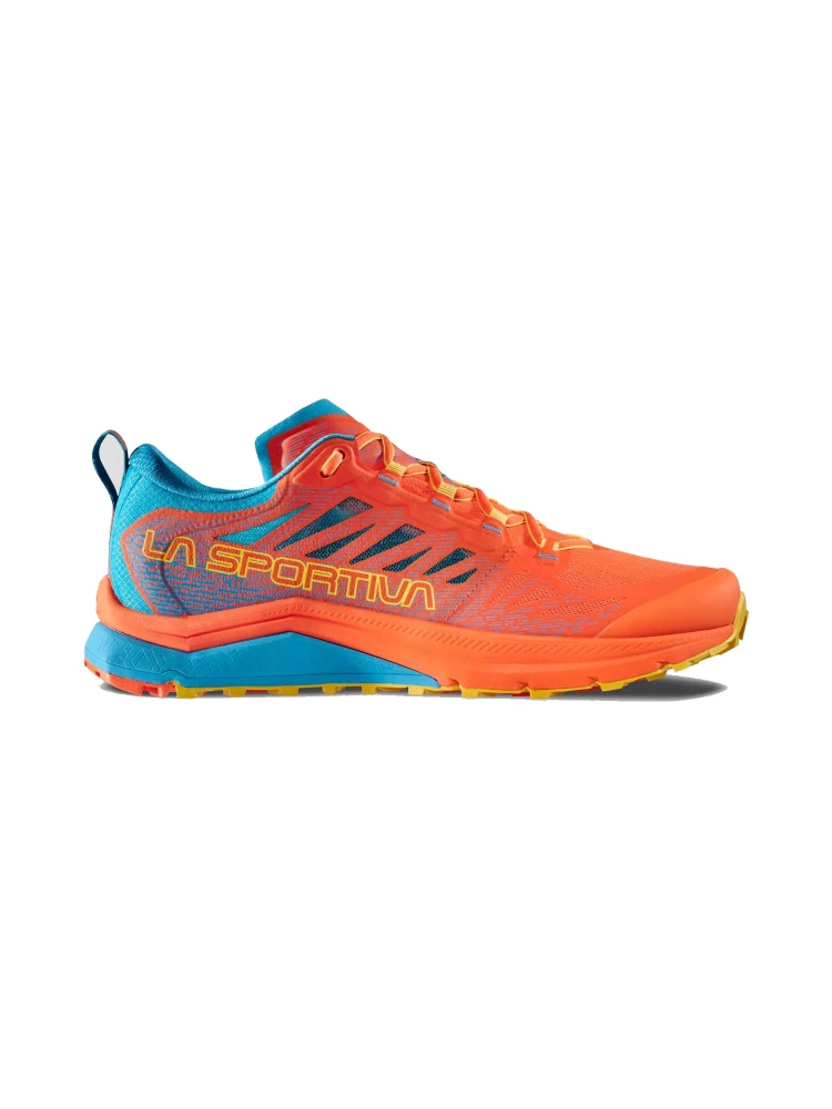 La Sportiva Jackal II Cherry Tomato/Tropic Blue 56J322614 wandelschoenen heren online bestellen bij Kathmandu Outdoor & Travel