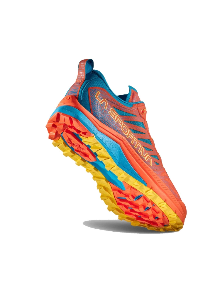 La Sportiva Jackal II Cherry Tomato/Tropic Blue 56J322614 wandelschoenen heren online bestellen bij Kathmandu Outdoor & Travel