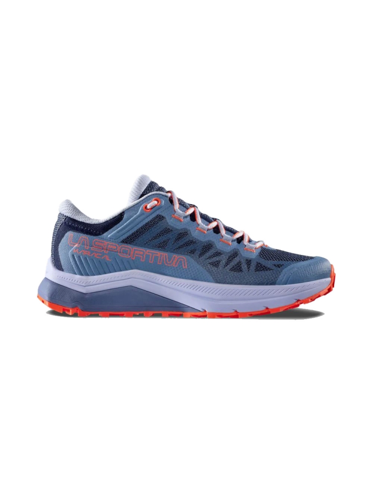 La Sportiva Karacal Woman  Moonlight/Cherry Tomato 46V644322 wandelschoenen dames online bestellen bij Kathmandu Outdoor & Travel