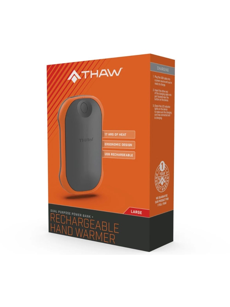 Thaw Thaw Handwarmer Oplaadbaar 10000mAh Oranje THA-HND-0013-G gadgets en handigheden online bestellen bij Kathmandu Outdoor & Travel