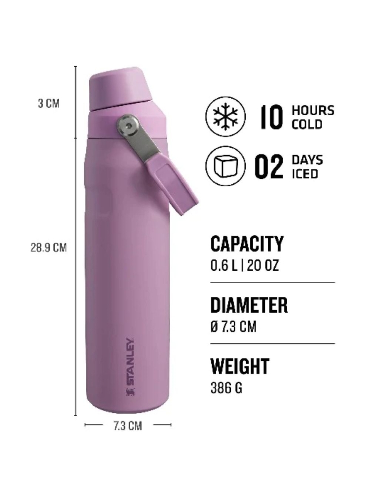 Stanley The Aerolight IceFlow Water Bottle Fast Flow 0,6L Lilac  10-12515-005 drinkflessen en thermosflessen online bestellen bij Kathmandu Outdoor & Travel