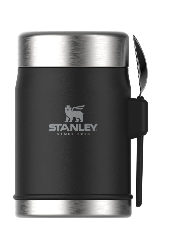 Stanley Stanley The Legendary Food Jar + Spork 0,4L 10-09382-005 drinkflessen en thermosflessen Stanley The Legendary Food Jar + Spork 0,4L Matte Black Pebble 10-09382-005 drinkflessen en thermosflessen online bestellen bij Kathmandu Outdoor & Travel