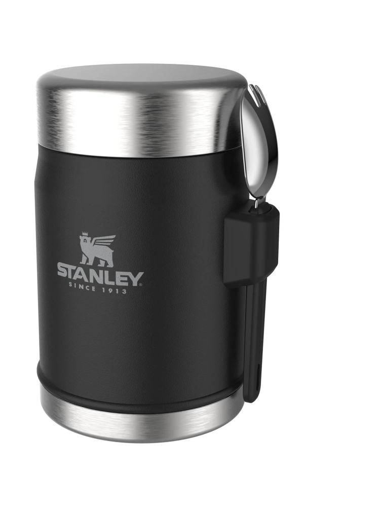 Stanley Stanley The Legendary Food Jar + Spork 0,4L 10-09382-005 drinkflessen en thermosflessen Stanley The Legendary Food Jar + Spork 0,4L Matte Black Pebble 10-09382-005 drinkflessen en thermosflessen online bestellen bij Kathmandu Outdoor & Travel