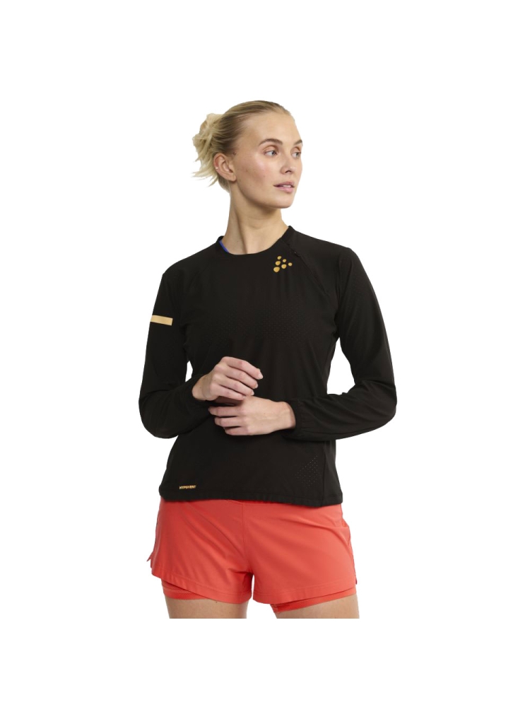 Craft Pro Hypervent LS Wind Top 2 Women's Black 1914594-999000 shirts en tops online bestellen bij Kathmandu Outdoor & Travel