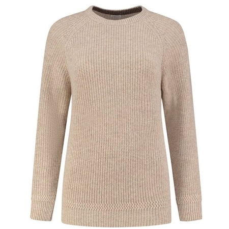 Blue Loop Originals  Crewe Sweater Women's Light Beige