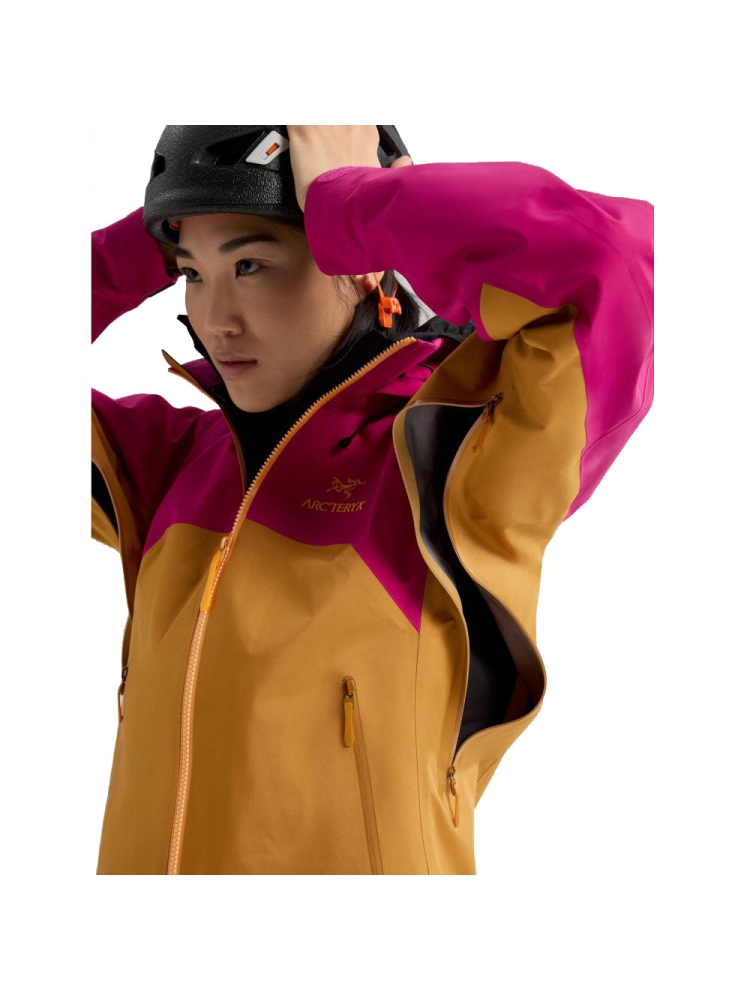Arc'teryx Beta AR Jacket Women's Yukon/Amaranthus/Edziza 6605-Yukon jassen online bestellen bij Kathmandu Outdoor & Travel