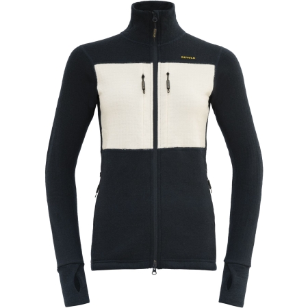 Devold  Egga Grid Merino Jkt Women's Ink/Offwhite