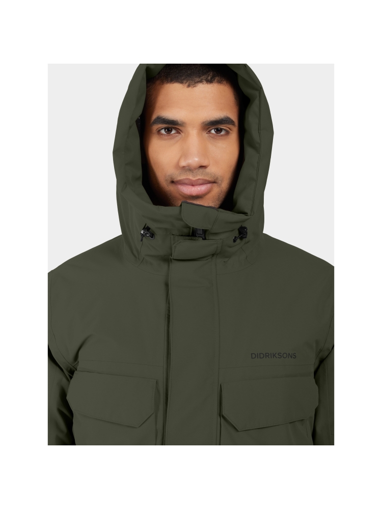 Didriksons Didriksons Drew Usx Parka 8 505778-300 jassen Didriksons Drew Usx Parka 8 Deep Green 505778-300 jassen online bestellen bij Kathmandu Outdoor & Travel