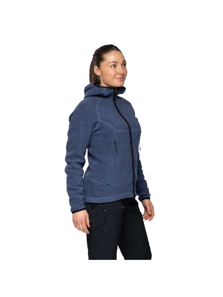 Bergans Vaagaa Merino Terry Midlayer Hoodie Women's Granite Blue 3393-24412 fleeces en truien online bestellen bij Kathmandu Outdoor & Travel