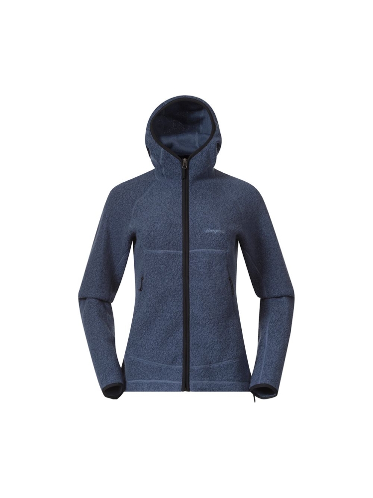 Bergans Vaagaa Merino Terry Midlayer Hoodie Women's Granite Blue 3393-24412 fleeces en truien online bestellen bij Kathmandu Outdoor & Travel