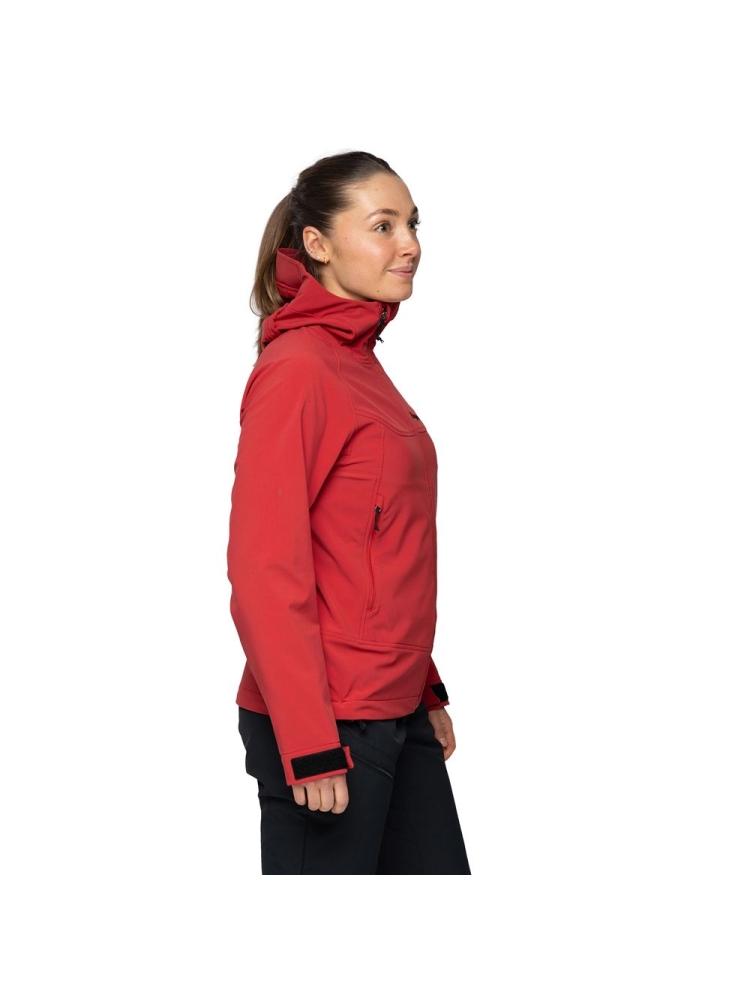 Bergans Vaagaa Softshell Jacket Hood Women's Crimson Red 3363-21847 jassen online bestellen bij Kathmandu Outdoor & Travel