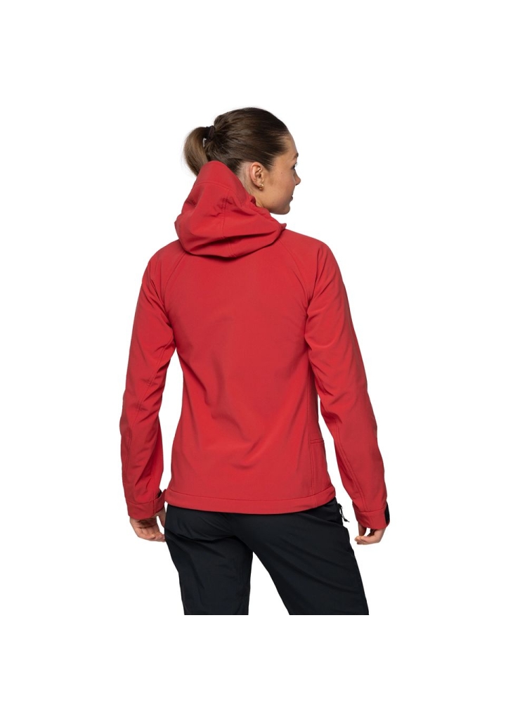Bergans Vaagaa Softshell Jacket Hood Women's Crimson Red 3363-21847 jassen online bestellen bij Kathmandu Outdoor & Travel