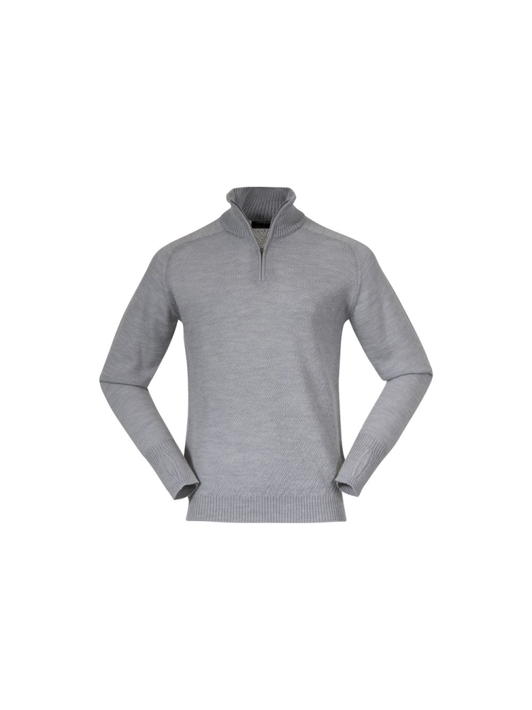 Bergans Ulriken Light Merino Jumper Magnesium Grey 3129-21852 fleeces en truien online bestellen bij Kathmandu Outdoor & Travel