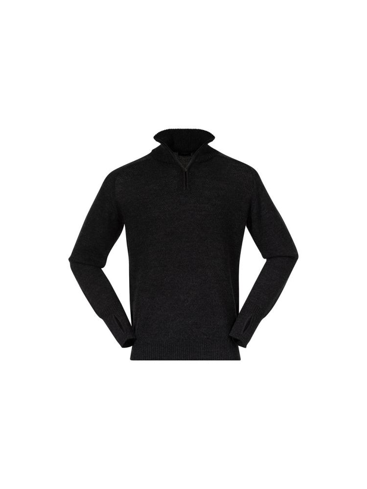 Bergans Ulriken Light Merino Jumper Dark Shadow Grey 3129-24616 fleeces en truien online bestellen bij Kathmandu Outdoor & Travel